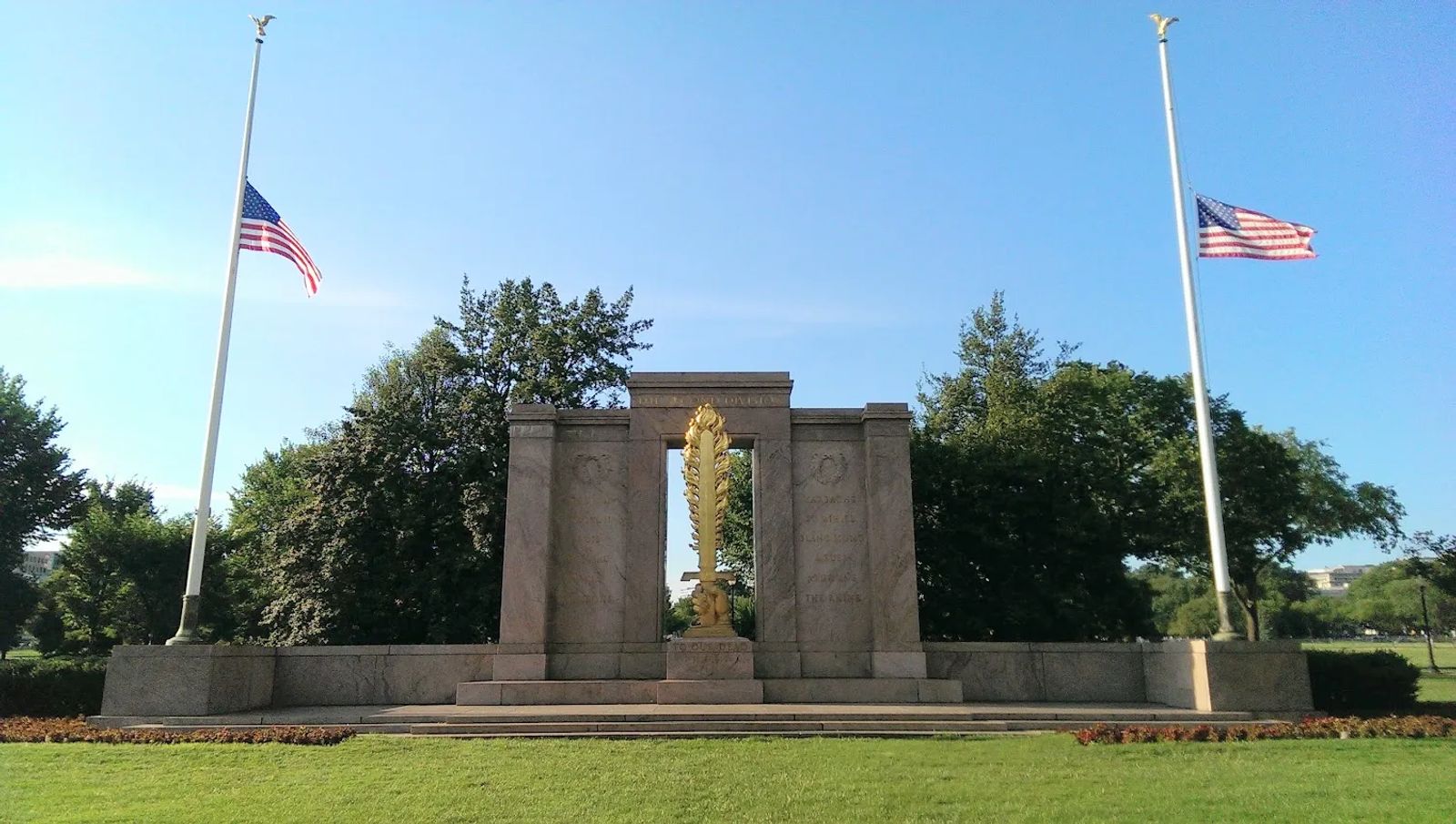 Photo of the Second Division Memorial in Washington, DC