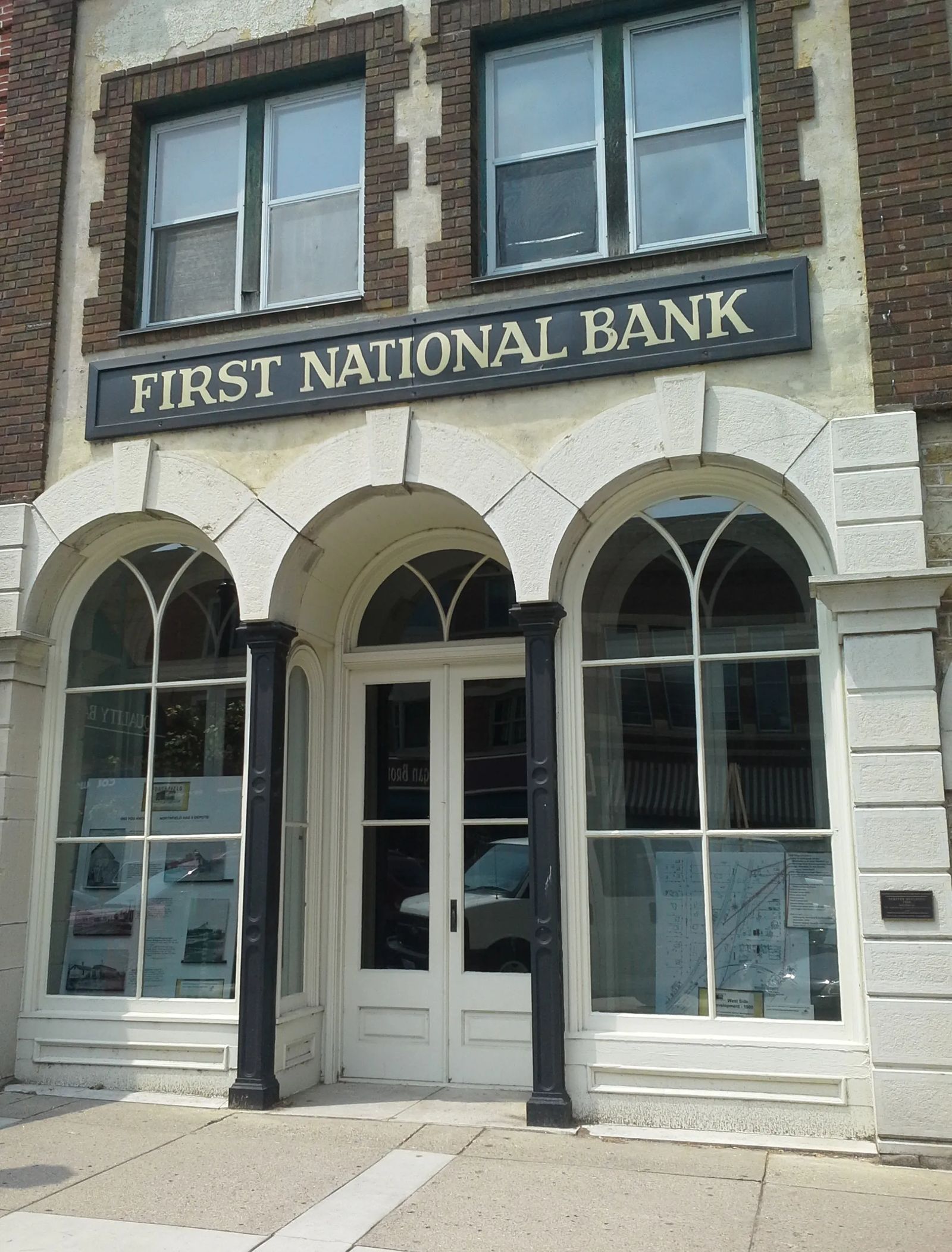 Photo of the First National Bank in Northfield, MN, where the James Gang met its match