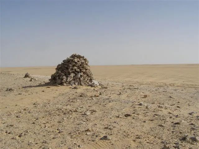 Photo of the Big Cairn in the desert of Egypt