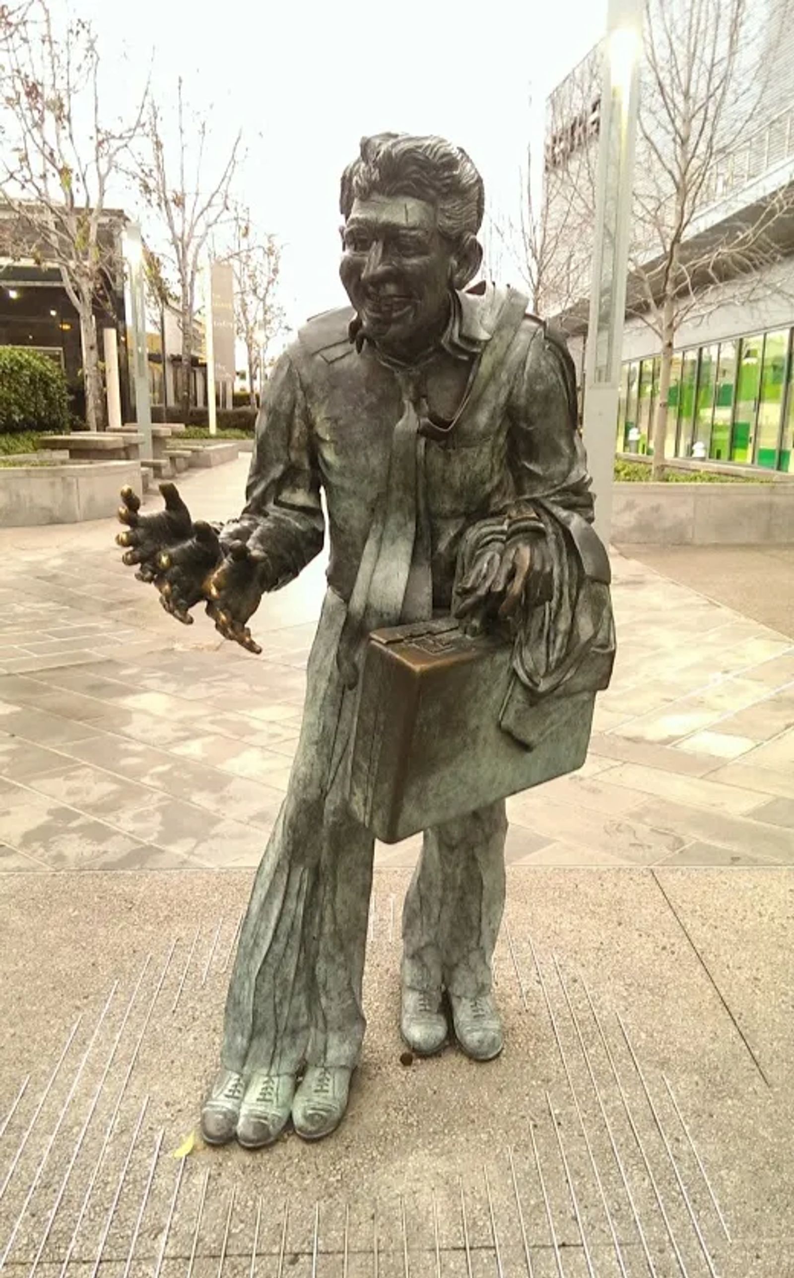 Photo of The shaking man statue in San Francisco, California