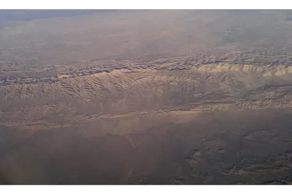 Photo of A highly visible section of the San Andreas Fault, in southern California