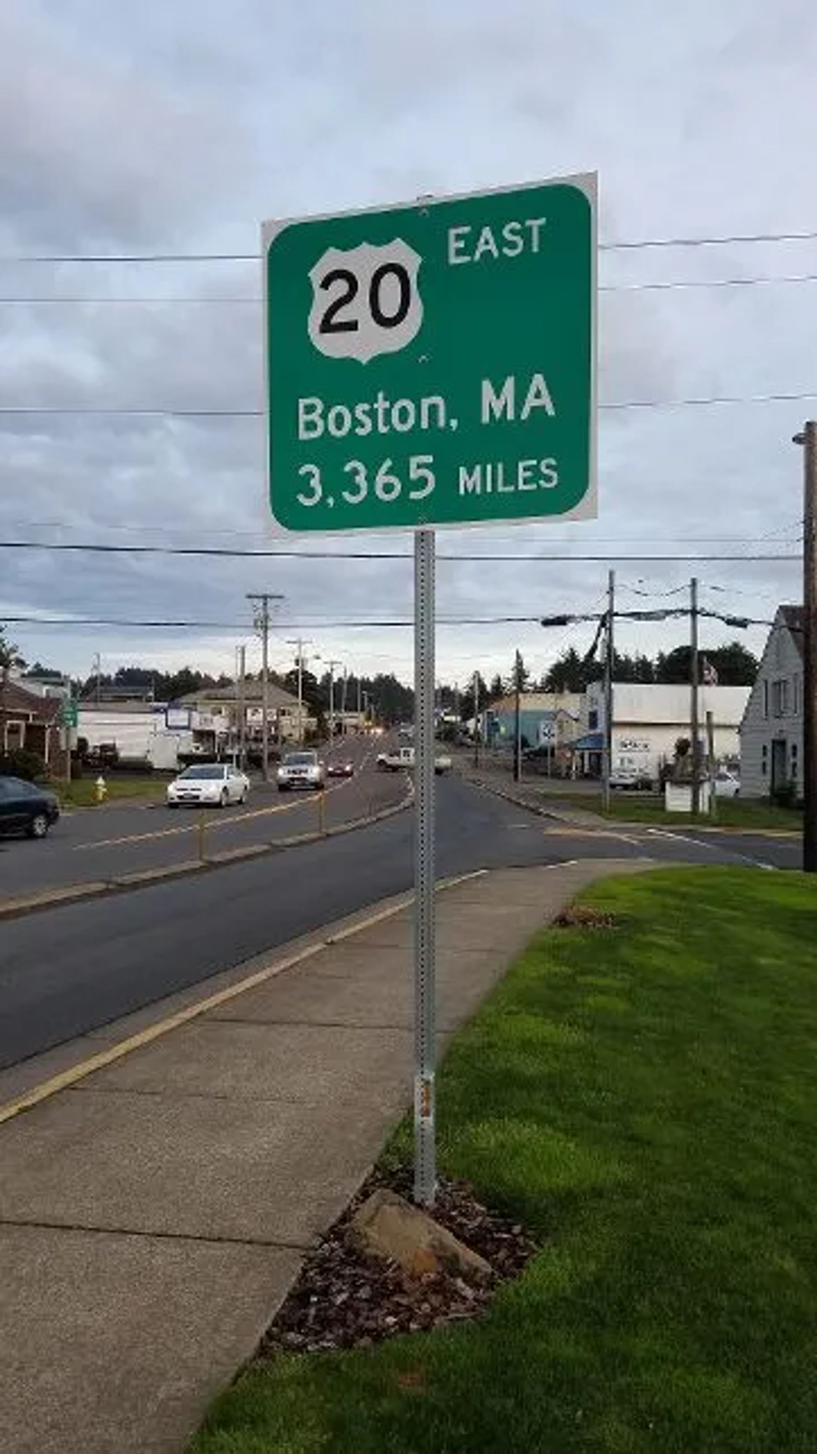 Photo of The westmost point of Highway 20, in Newport, Oregon