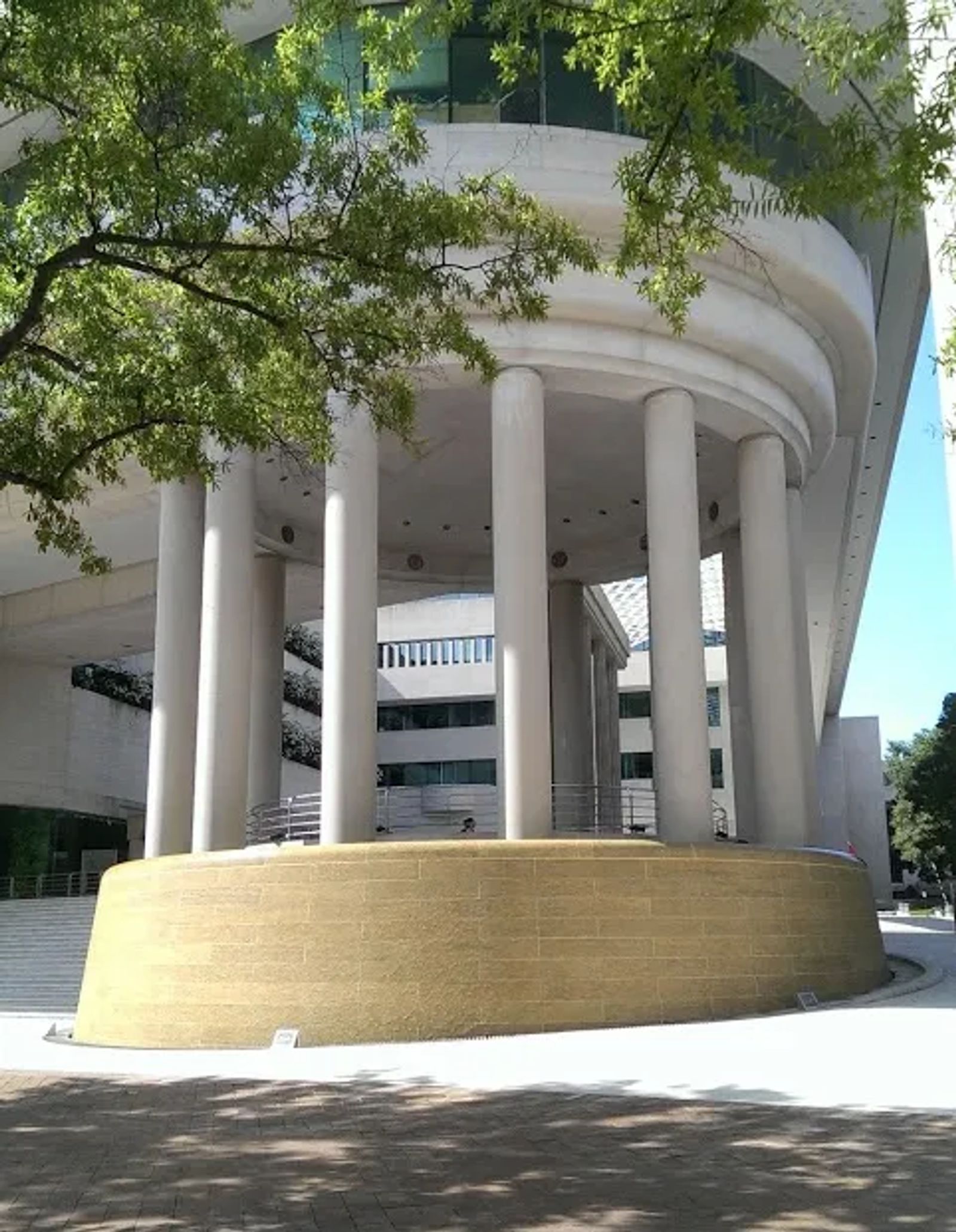 Photo of acoustically interesting fountain at the Canadian Embassy in Washington, DC