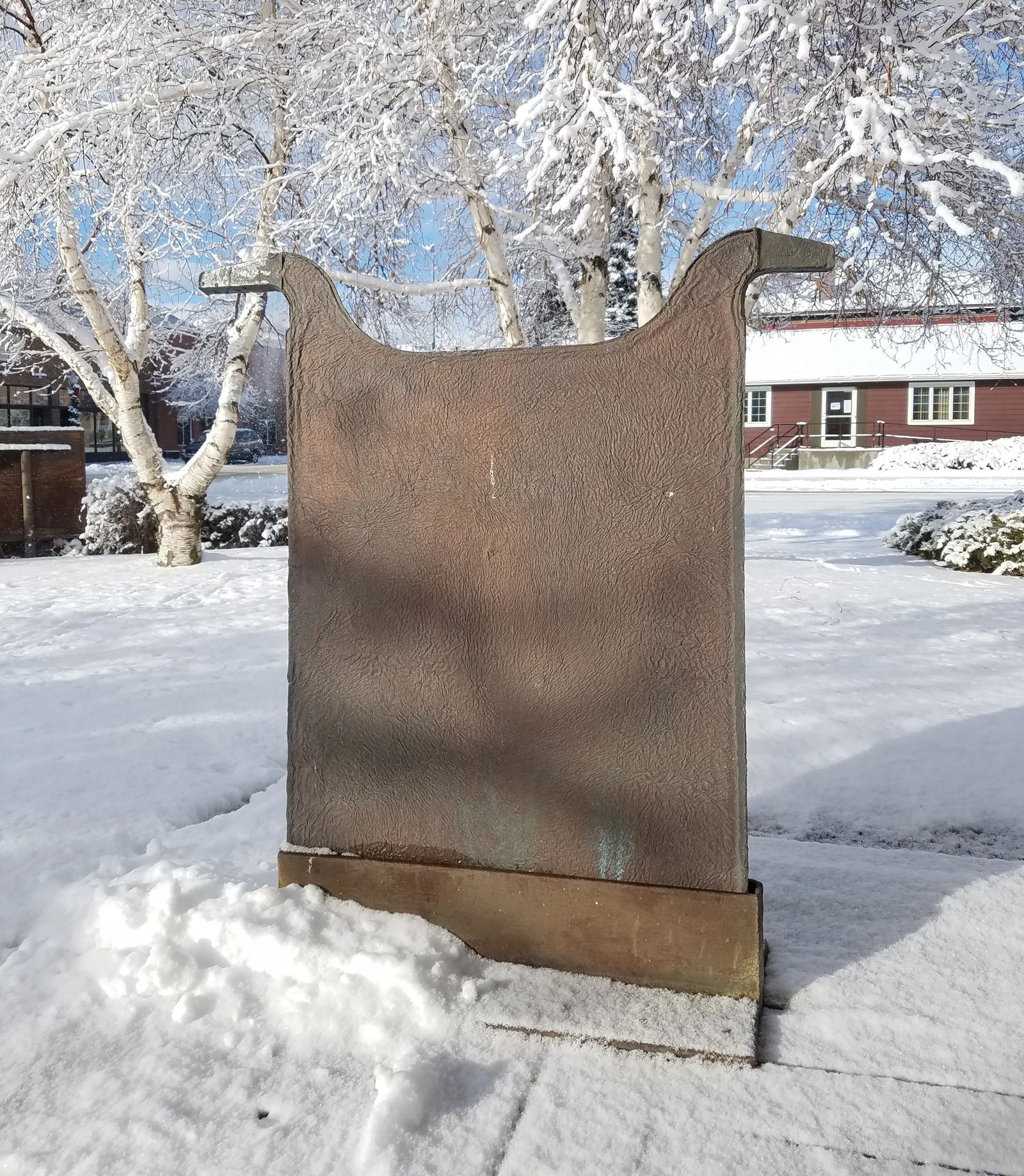 Photo of a copper 'anode' in Anaconda, Montana