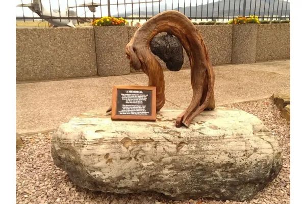 Photo of A memorial to wild lands firefighters in Missoula, Montana