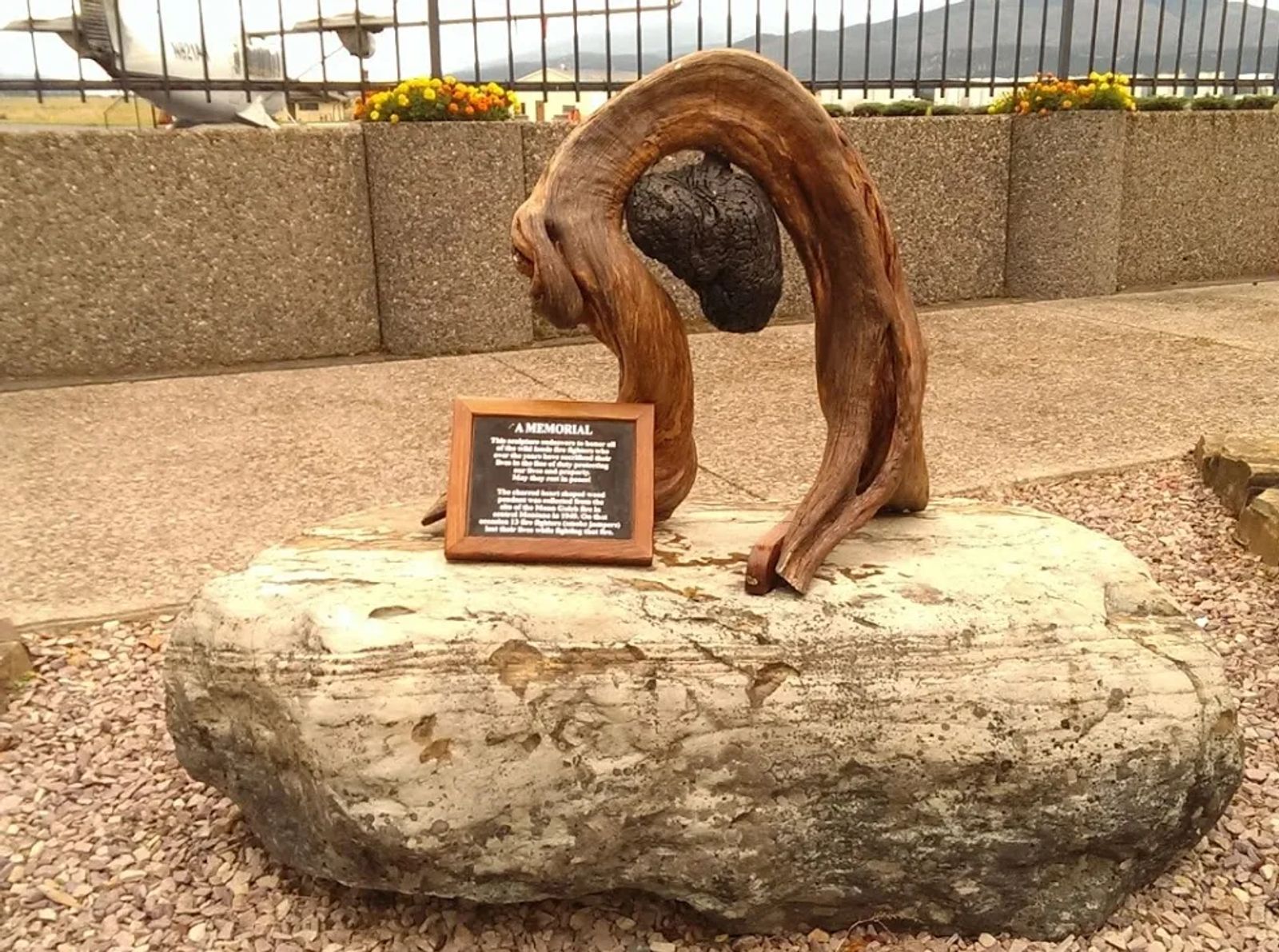 Photo of A memorial to wild lands firefighters in Missoula, Montana