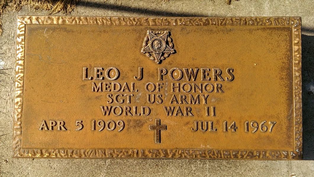 Photo of The Grave of Leo J. "Pop" Powers in Butte, Montana