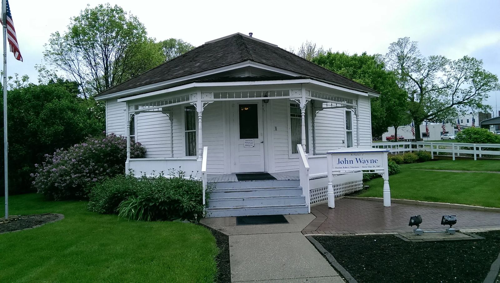 Photo of the Birthplace of John Wayne, in Winterset, Iowa