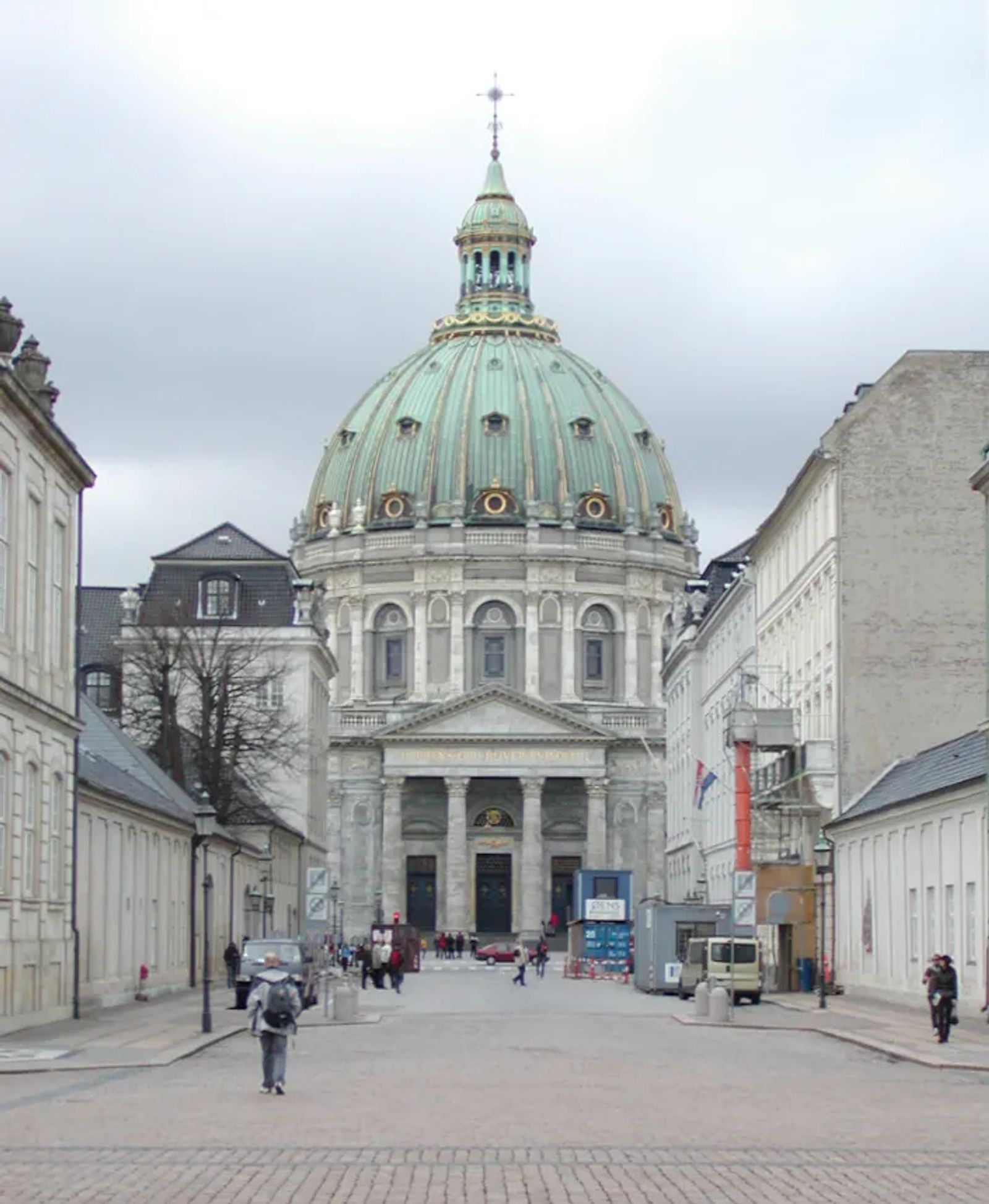 Photo of The open platform at the top of the Marble Church, from which you see all of Copenhagen, Denmark