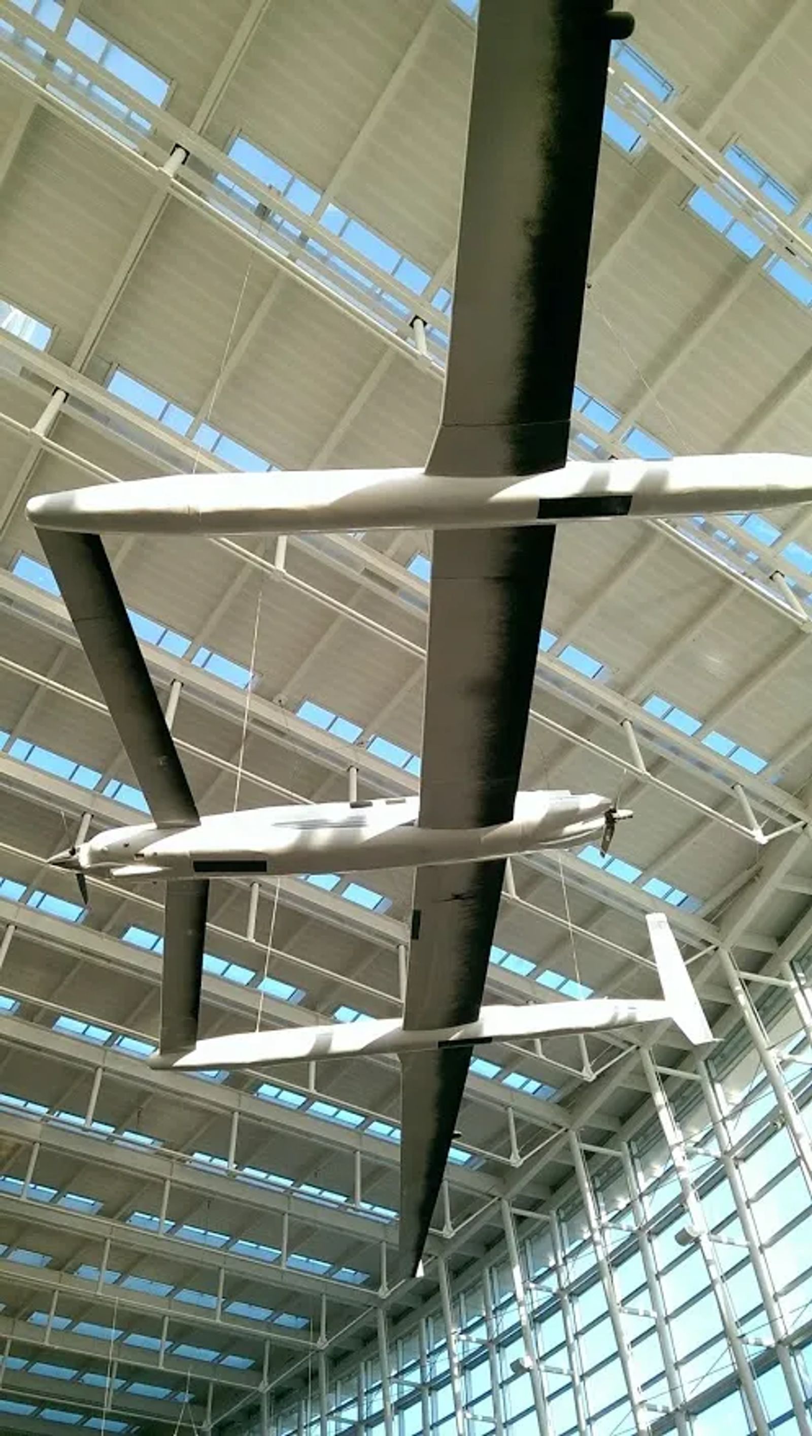 Photo of The Voyager Aircraft (full-scale mock up) in the Seattle Tacoma Airport