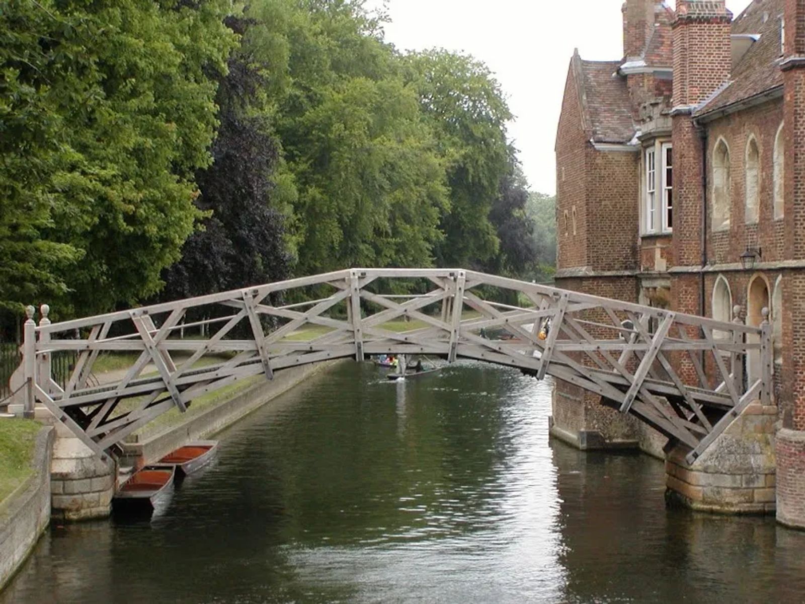 Photo of the Mathematical Bridge in Cambridge, England