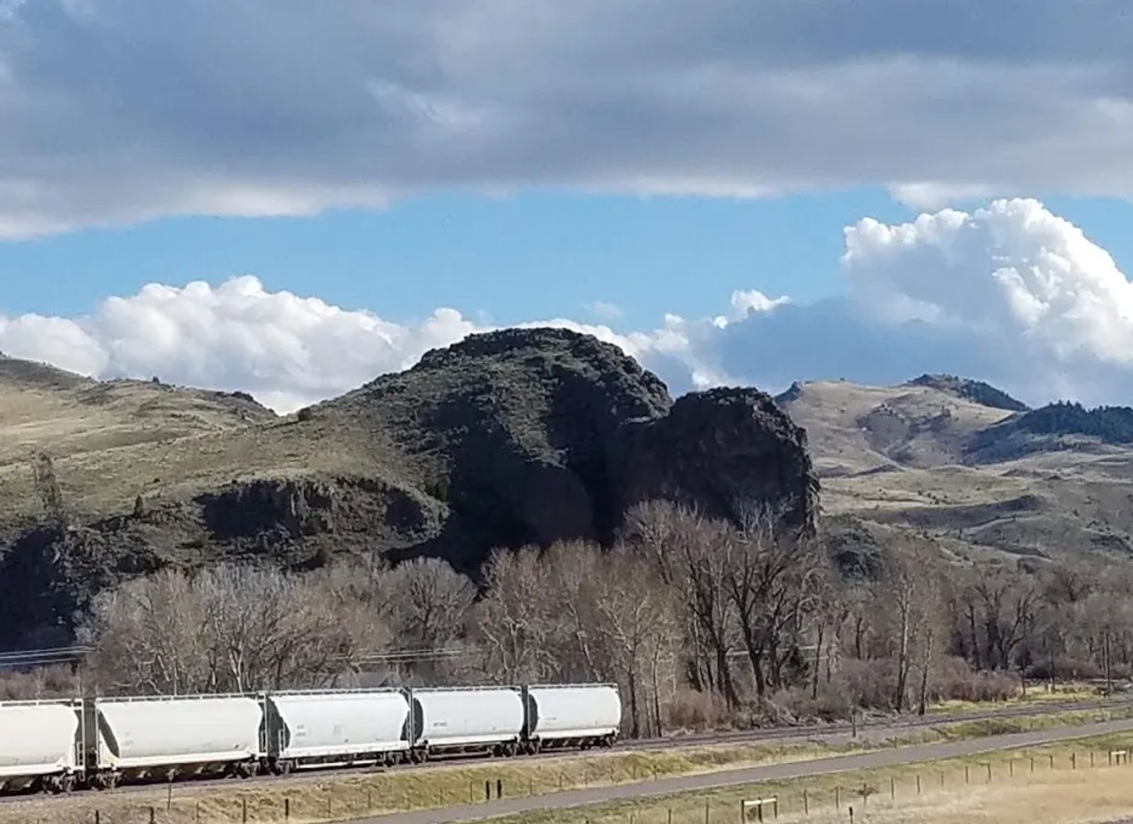 Photo of a bison hump Rock formation, south of Dillon, Montana