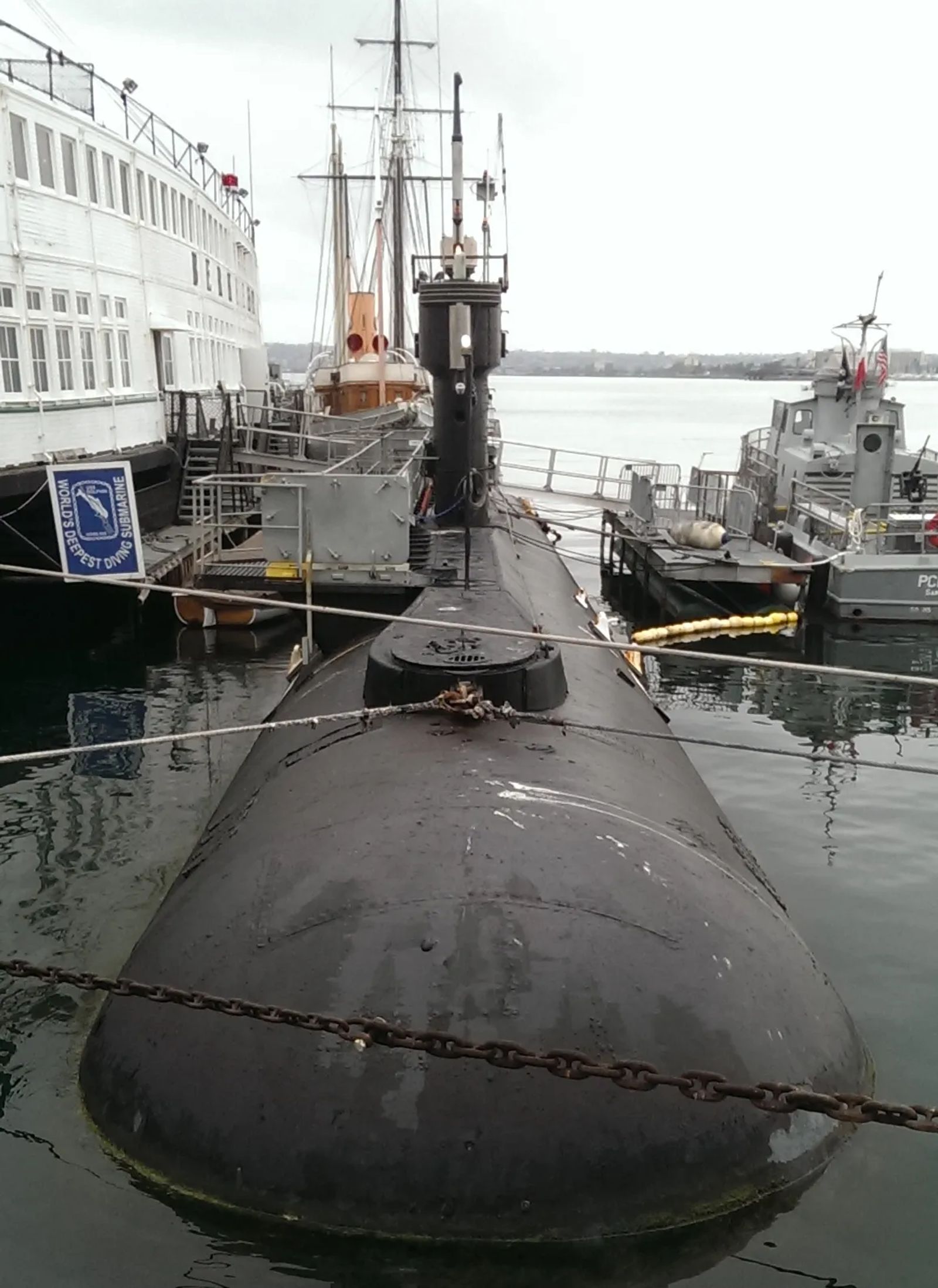 Photo of the USS Dolphin Submarine
