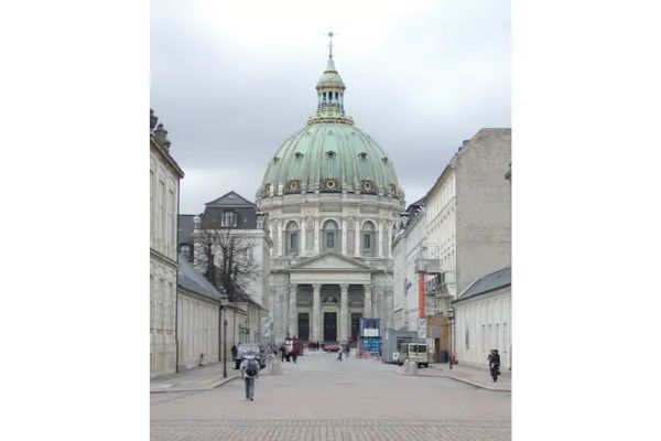Photo of The open platform at the top of the Marble Church, from which you see all of Copenhagen, Denmark