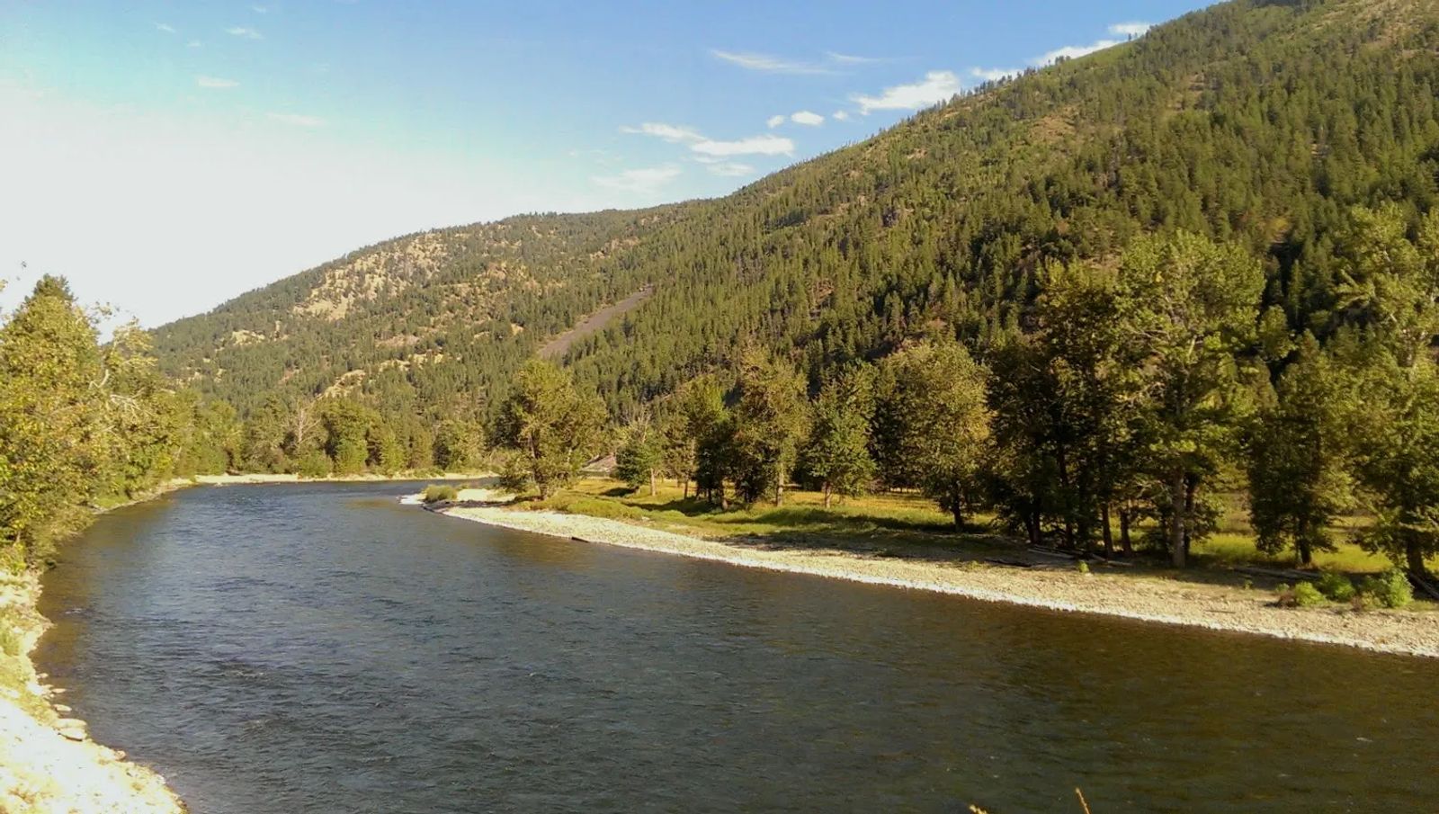 Photo of the Clark Fork River at Hell Gate, near Missoula, Montana