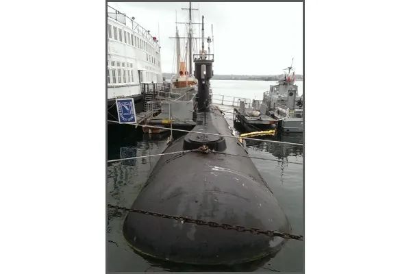 Photo of the USS Dolphin Submarine