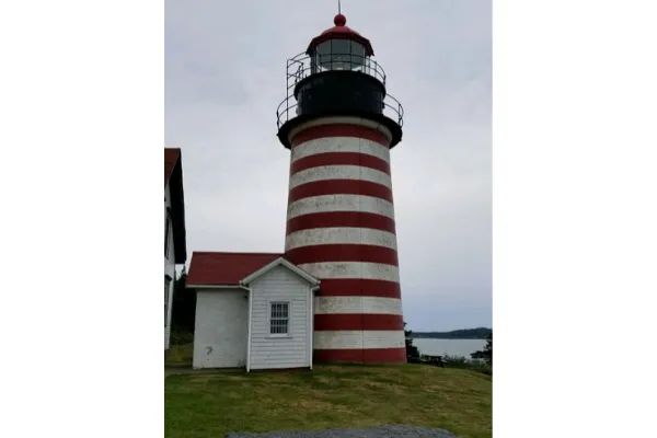 Photo of West Quoddy lighthouse in Maine