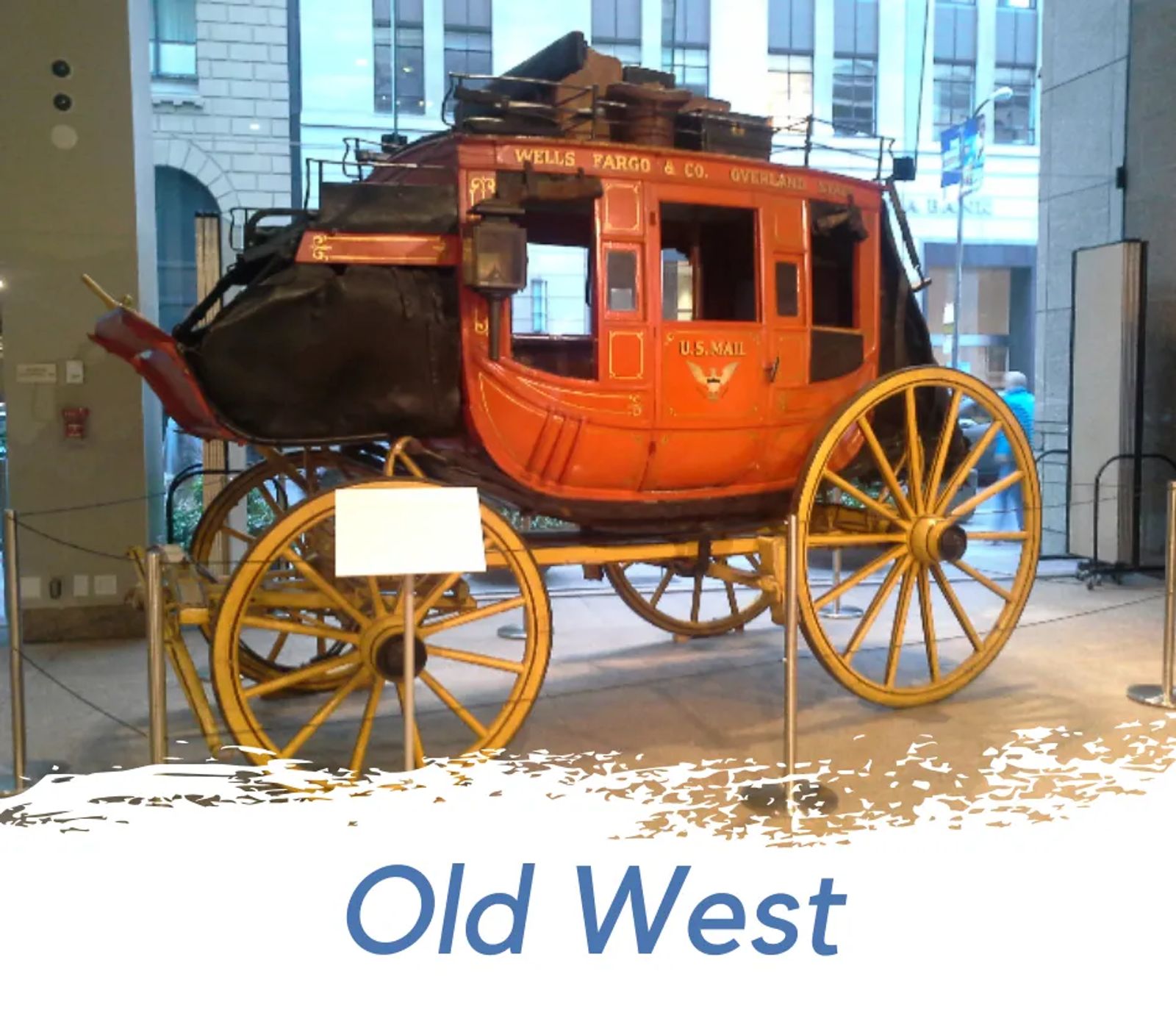 Photo of Wells Fargo stagecoach in San Francisco, California
