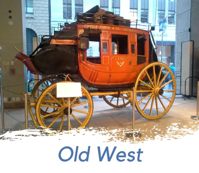 Photo of Wells Fargo stagecoach in San Francisco, California
