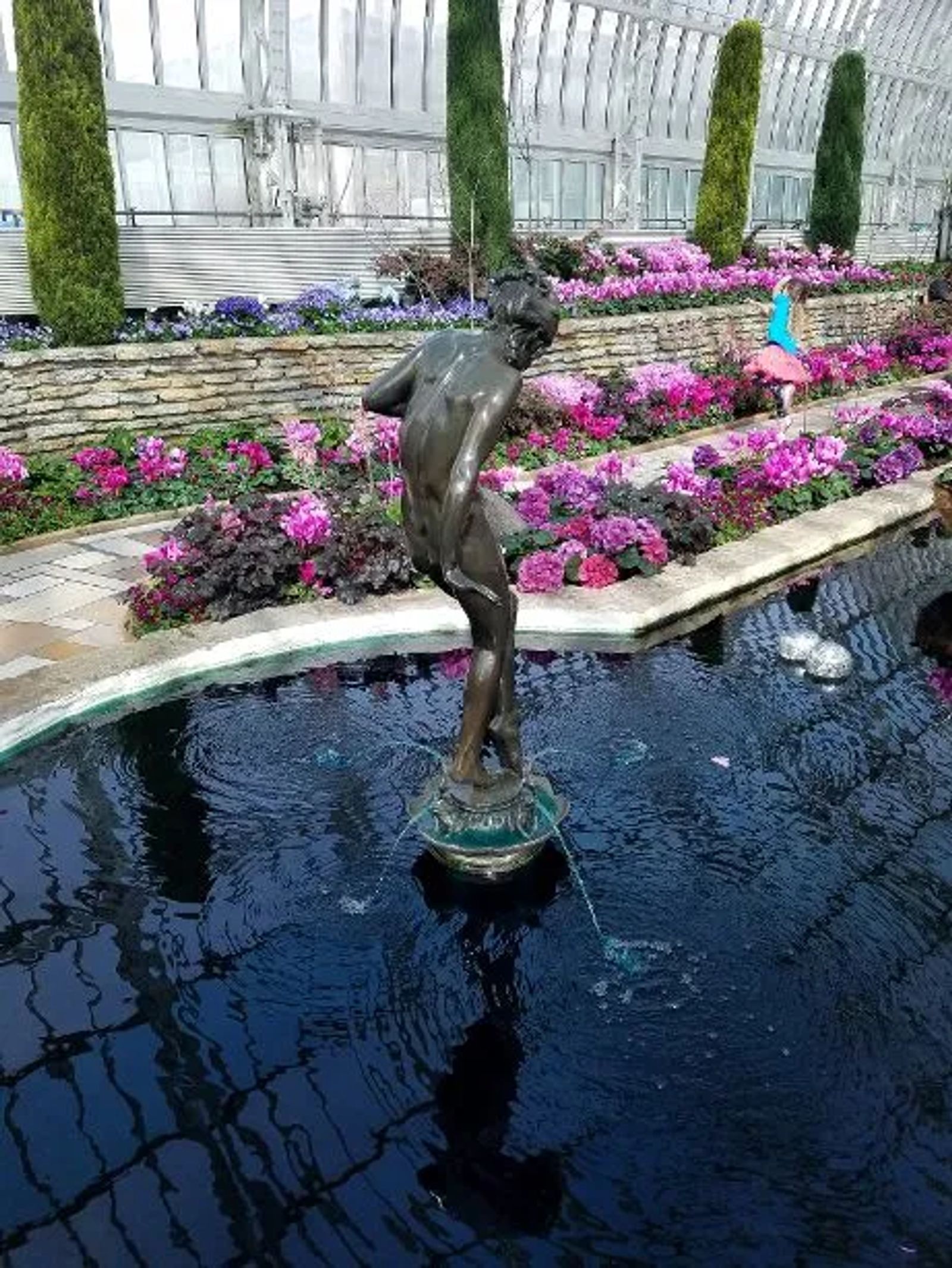 Photo of the Sunken gardens at Como Conservatory, St. Paul, Minnesota