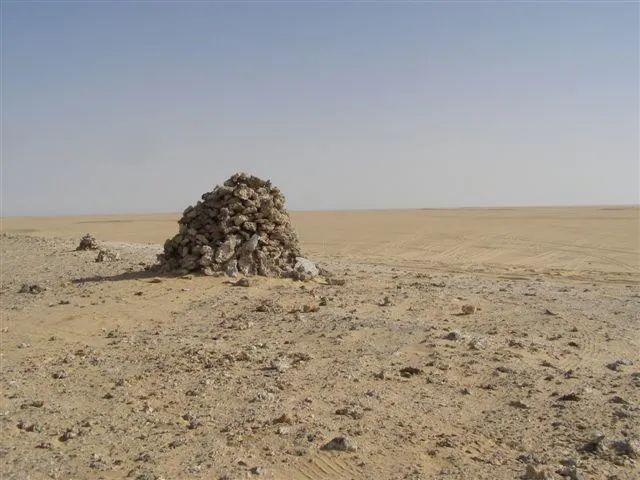 Photo of the Big Cairn in the desert of Egypt