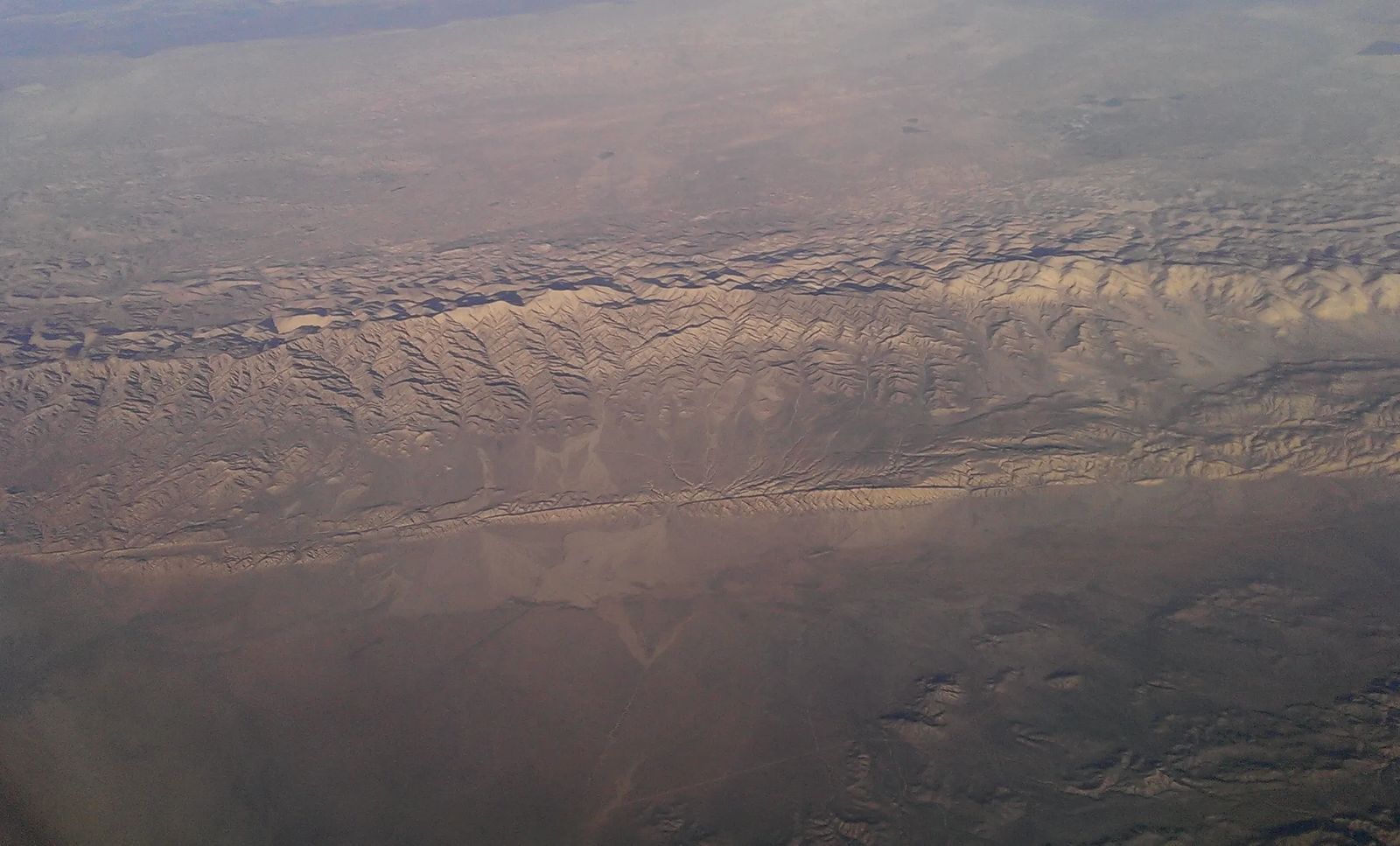 Photo of A highly visible section of the San Andreas Fault, in southern California